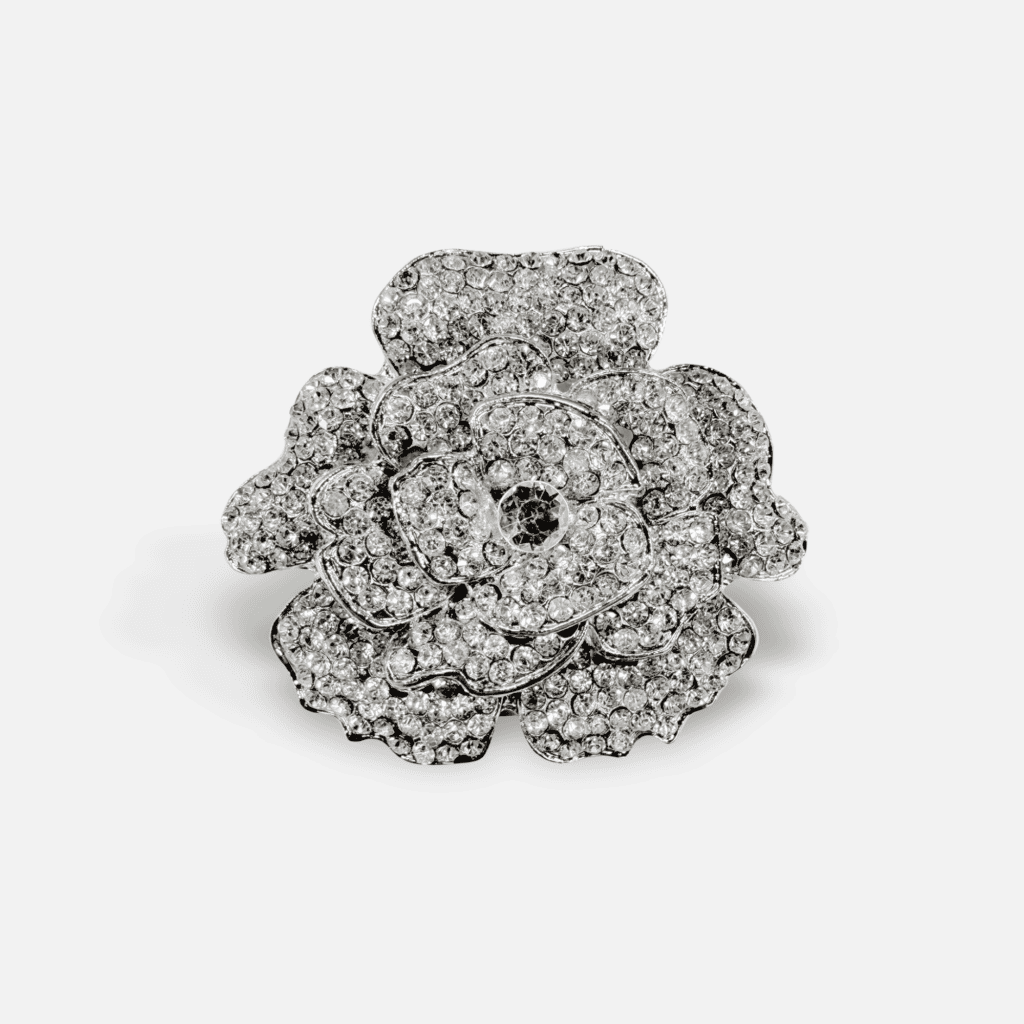 Rinestone Roses Deluxe Rose Rhinestone Brooch | Shine Trim