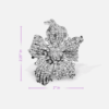 Rhinestone Lily Brooch