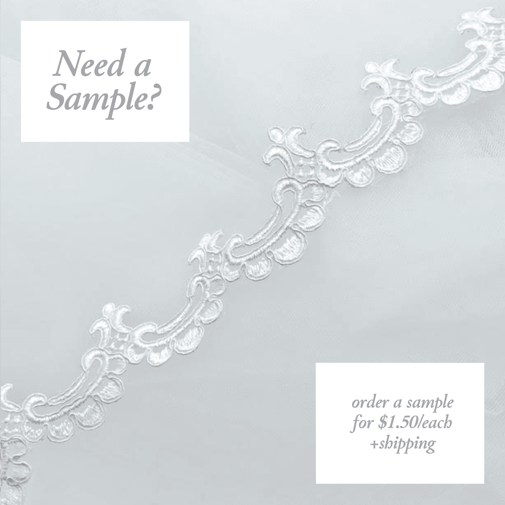 Need a Sample? (White)