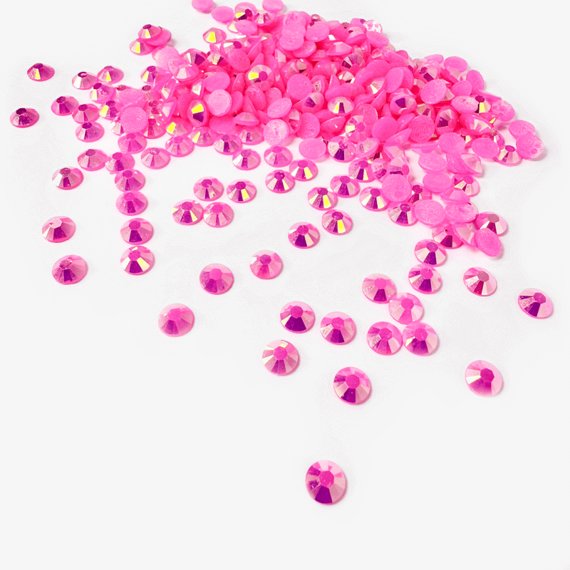 8mm Round AB Acrylic Gem Stones | Pack of 1000