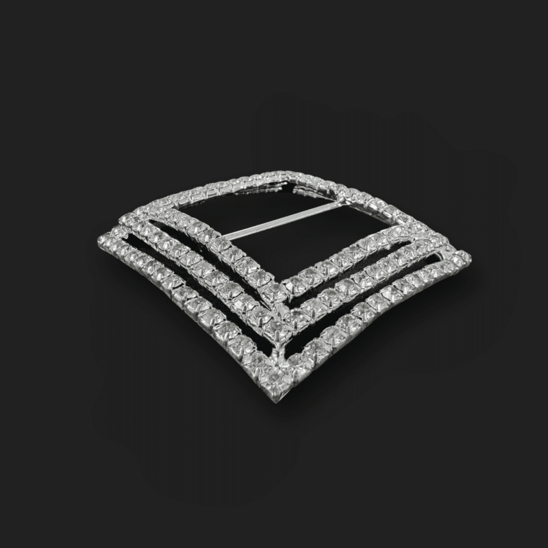 IMG_4213 Curved Rhinestone Buckle - 2.5"