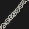 IMG_4661 Metallic Leaf Spiral Embroidered Trim – 2” Wide