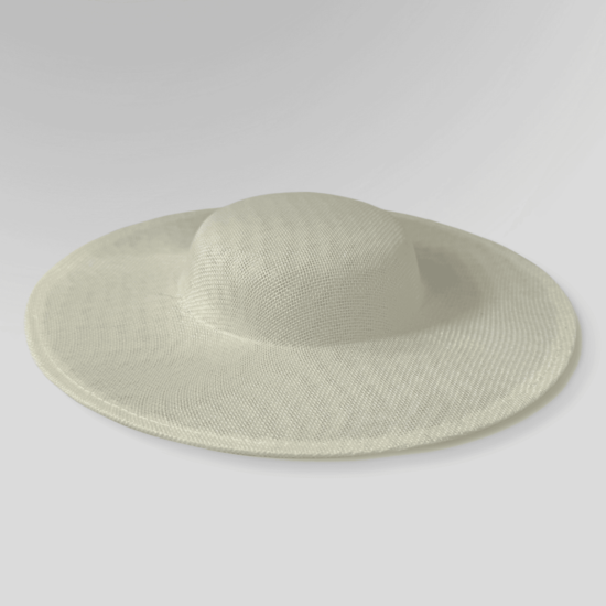 Small Buckram Boater Fascinator Hat Base – 11.75”