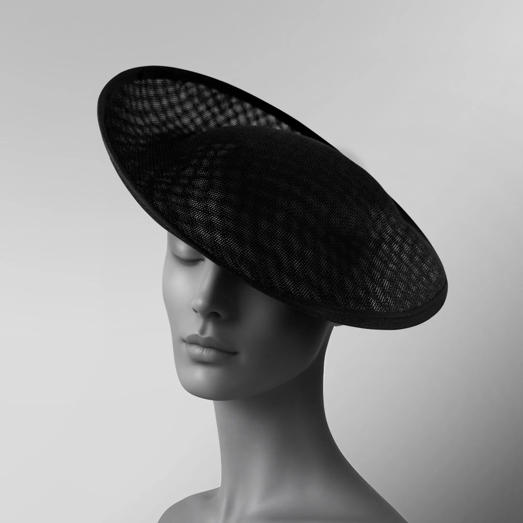 Large Buckram Saucer Fascinator Base – 11” | Shine Trim
