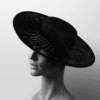 Small Buckram Boater Fascinator Hat Base – 11.75”