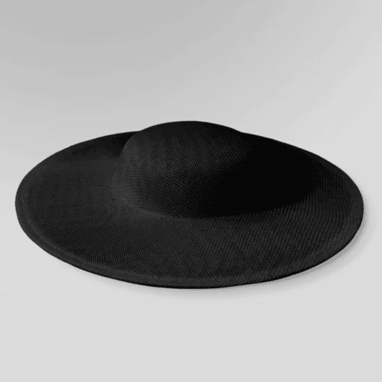 Small Buckram Boater Fascinator Hat Base – 11.75”