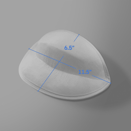 Buckram Visor Crown