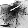 black-fascinator-veiled-hair-clip Leda Veiled Fascinator