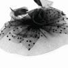 black-fascinator-hat-church-hat-formal-event-headpiece-women Leda Veiled Fascinator