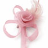 pink-fascinator-hat-wedding-guest-tea-party-headpiece-women Alice Mini Fascinator