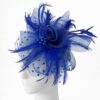 royal-blue-fascinator-hat-wedding-guest-headpiece-elegant Justine Statement Fascinator