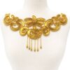 Gold Sequin Bead Center Applique